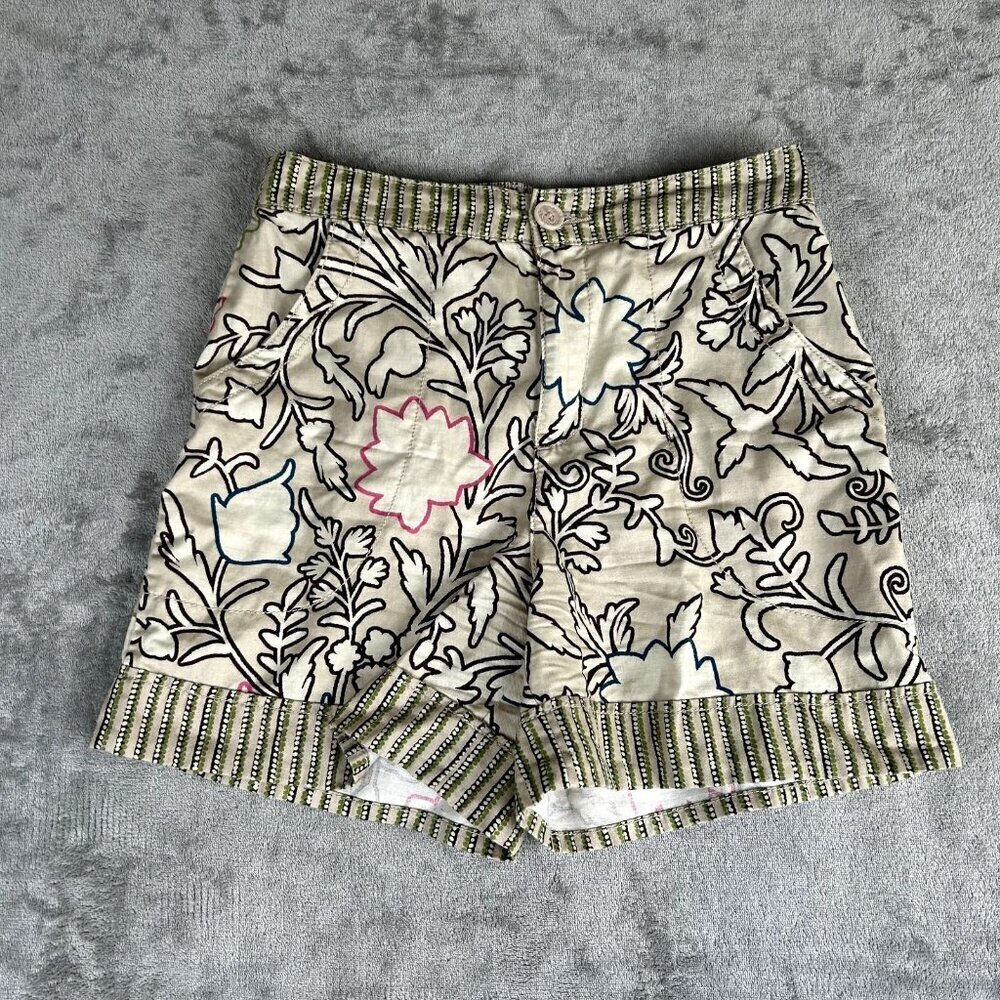 Knox Rose Shorts Women Size S Floral Cotton Blend Stretch Pockets Boho Indie